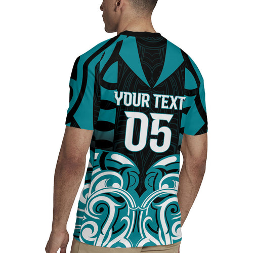 Custom Aotearoa Tapuika Rugby Jersey New Zealand Traditional Maori Pattern