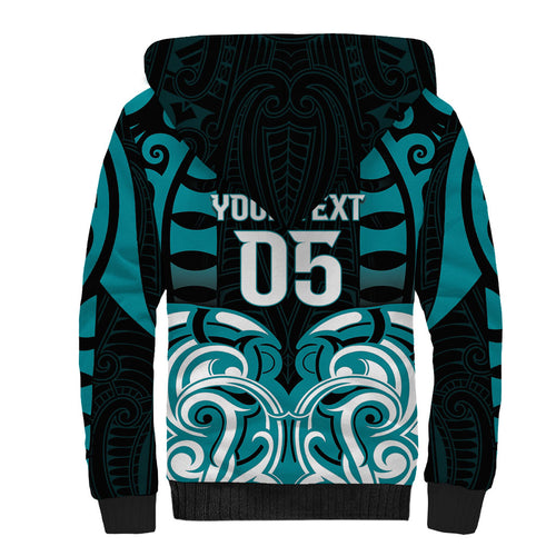 Custom Aotearoa Tapuika Sherpa Hoodie New Zealand Traditional Maori Pattern