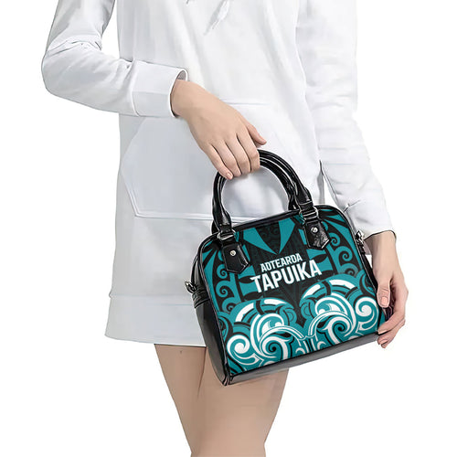 Aotearoa Tapuika Shoulder Handbag New Zealand Traditional Maori Pattern