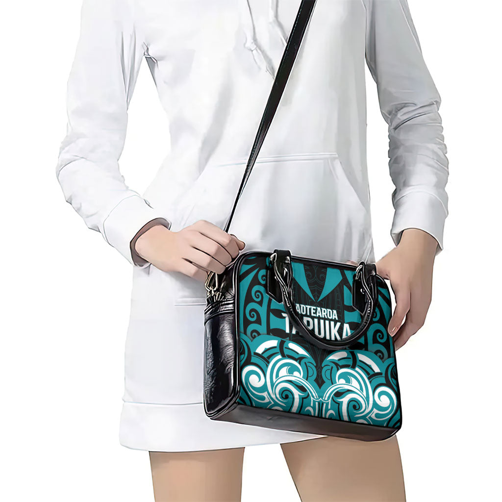 Aotearoa Tapuika Shoulder Handbag New Zealand Traditional Maori Pattern
