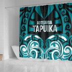 Aotearoa Tapuika Shower Curtain New Zealand Traditional Maori Pattern