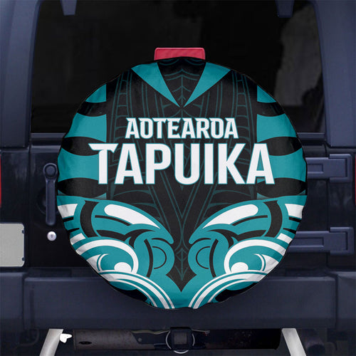 Aotearoa Tapuika Spare Tire Cover New Zealand Traditional Maori Pattern