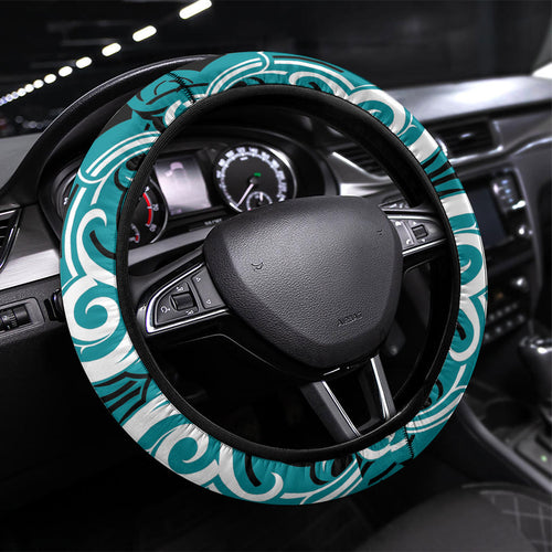 Aotearoa Tapuika Steering Wheel Cover New Zealand Traditional Maori Pattern