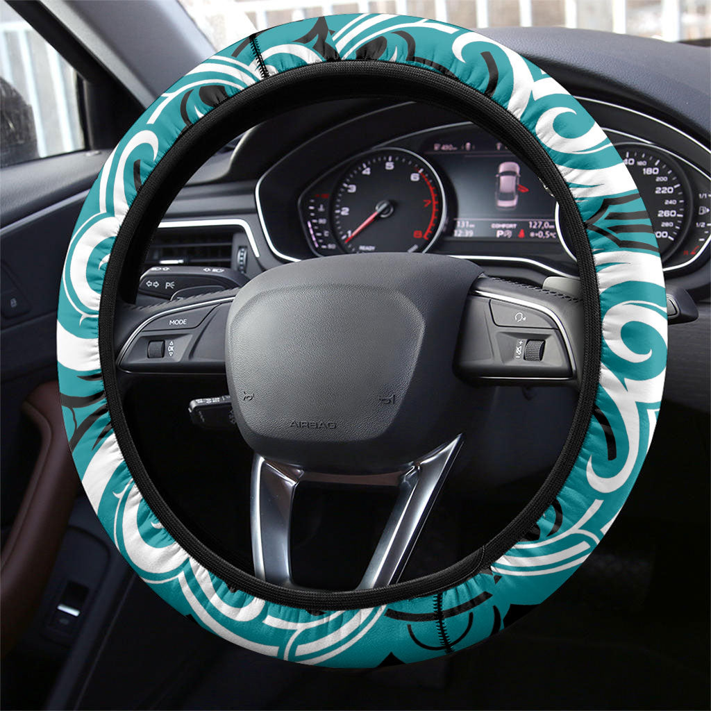 Aotearoa Tapuika Steering Wheel Cover New Zealand Traditional Maori Pattern
