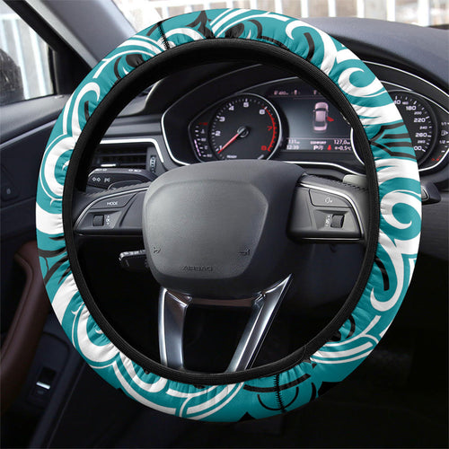 Aotearoa Tapuika Steering Wheel Cover New Zealand Traditional Maori Pattern