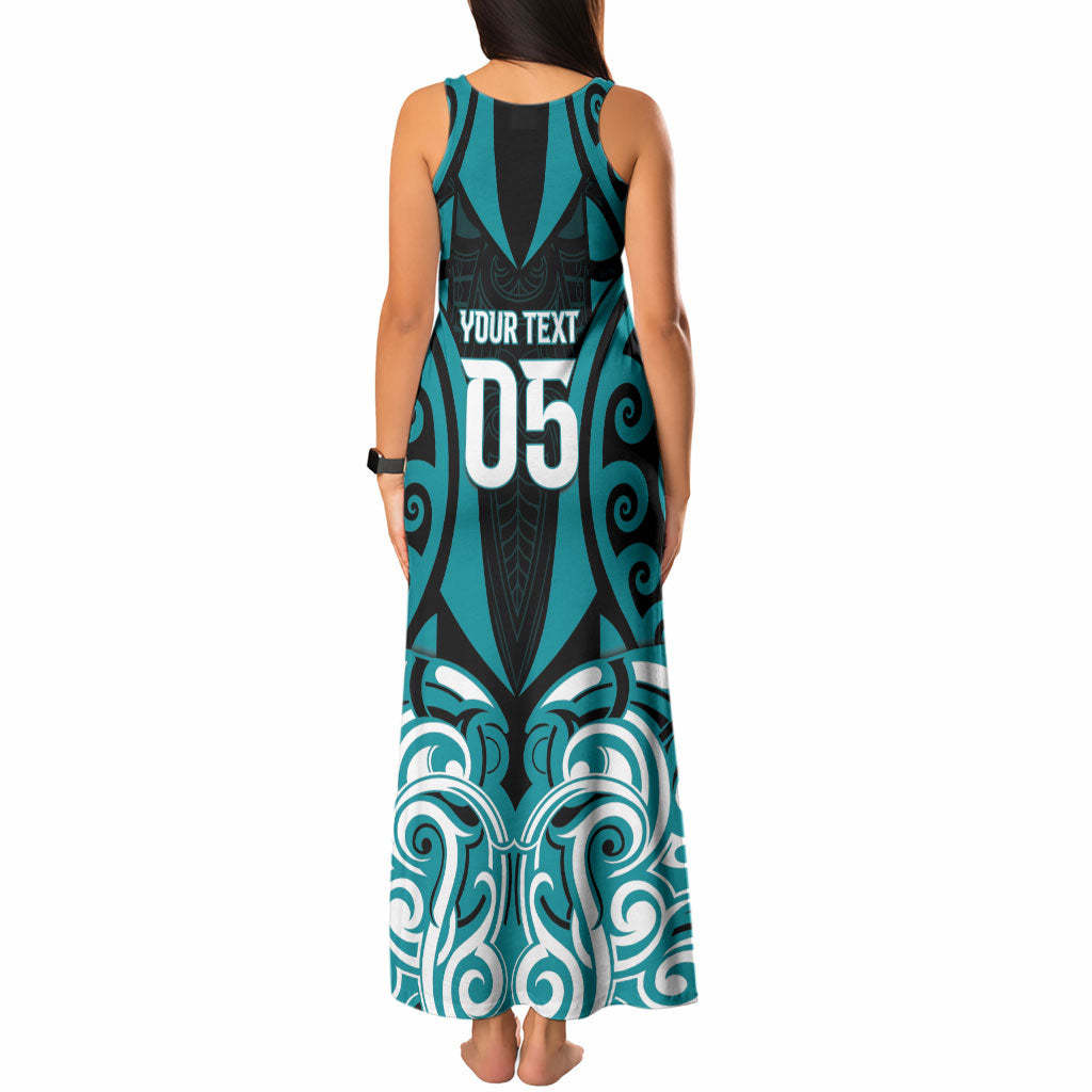 Custom Aotearoa Tapuika Tank Maxi Dress New Zealand Traditional Maori Pattern