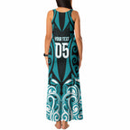 Custom Aotearoa Tapuika Tank Maxi Dress New Zealand Traditional Maori Pattern