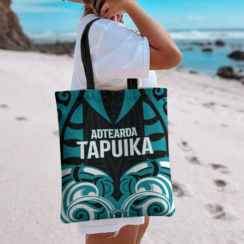 Aotearoa Tapuika Tote Bag New Zealand Traditional Maori Pattern