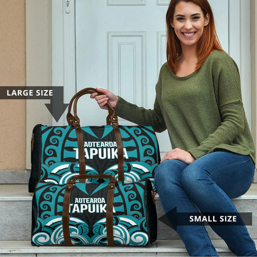 Aotearoa Tapuika Travel Bag New Zealand Traditional Maori Pattern