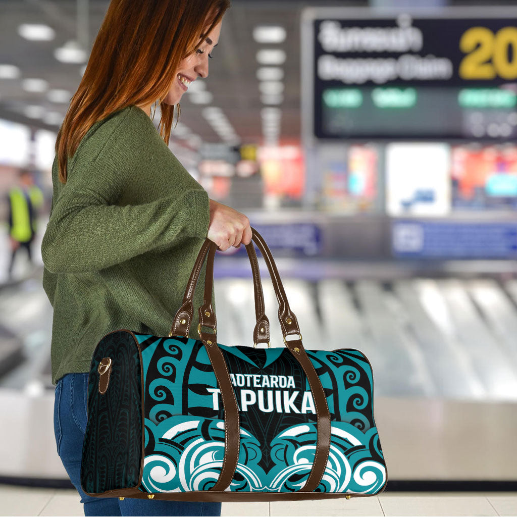 Aotearoa Tapuika Travel Bag New Zealand Traditional Maori Pattern