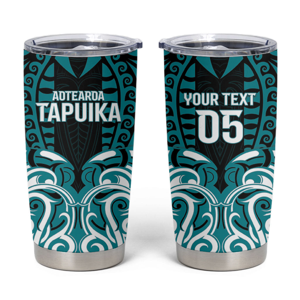 Custom Aotearoa Tapuika Tumbler Cup New Zealand Traditional Maori Pattern