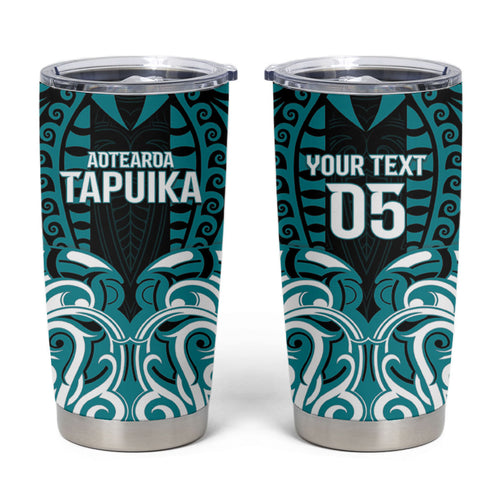 Custom Aotearoa Tapuika Tumbler Cup New Zealand Traditional Maori Pattern