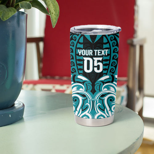 Custom Aotearoa Tapuika Tumbler Cup New Zealand Traditional Maori Pattern
