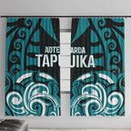 Aotearoa Tapuika Window Curtain New Zealand Traditional Maori Pattern