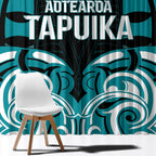 Aotearoa Tapuika Window Curtain New Zealand Traditional Maori Pattern
