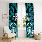 Aotearoa Tapuika Window Curtain New Zealand Traditional Maori Pattern