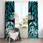 Aotearoa Tapuika Window Curtain New Zealand Traditional Maori Pattern