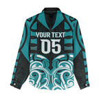 Custom Aotearoa Tapuika Women Casual Shirt New Zealand Traditional Maori Pattern