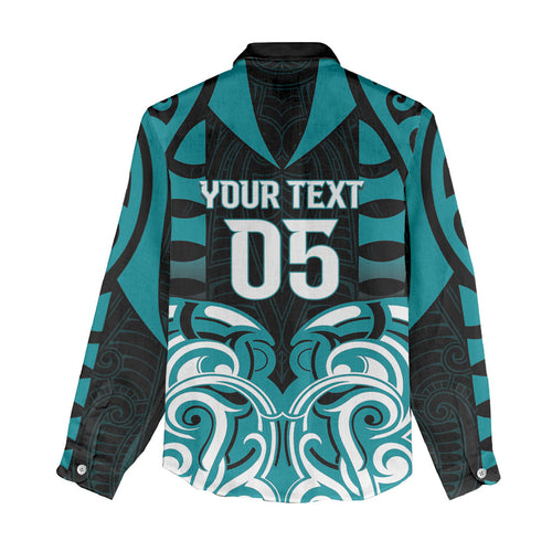 Custom Aotearoa Tapuika Women Casual Shirt New Zealand Traditional Maori Pattern