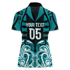 Custom Aotearoa Tapuika Women Polo Shirt New Zealand Traditional Maori Pattern