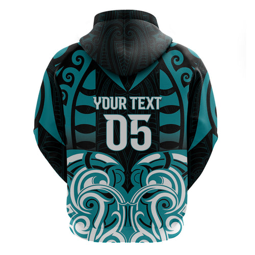 Custom Aotearoa Tapuika Zip Hoodie New Zealand Traditional Maori Pattern