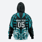 Custom Aotearoa Tapuika Zip Hoodie New Zealand Traditional Maori Pattern