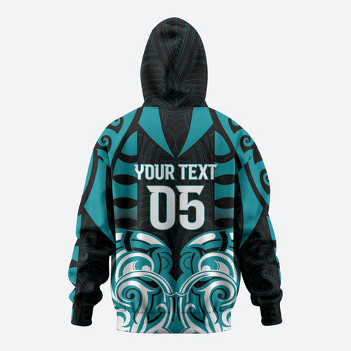 Custom Aotearoa Tapuika Zip Hoodie New Zealand Traditional Maori Pattern