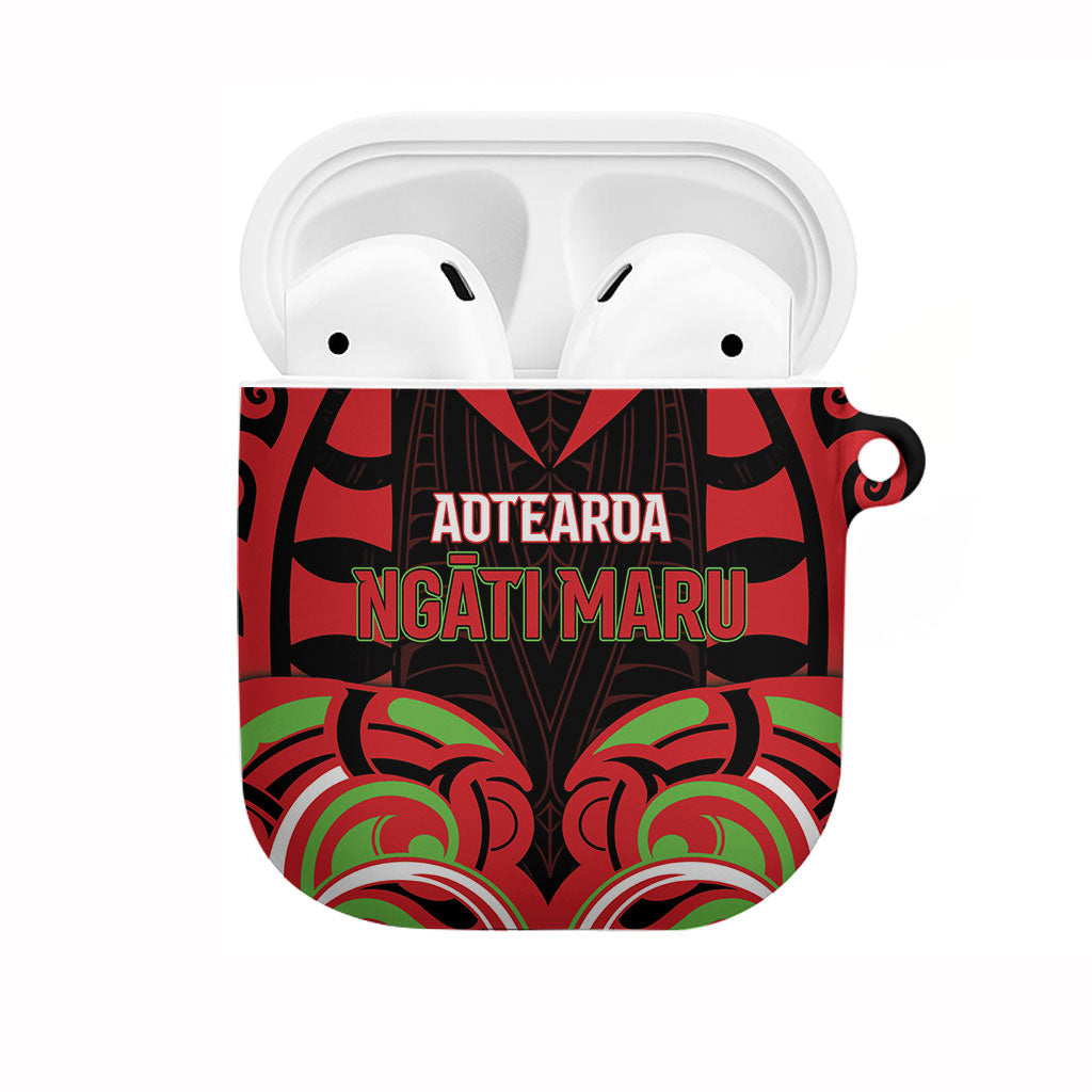 Aotearoa Ngati Maru AirPods Case New Zealand Traditional Maori Pattern