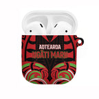 Aotearoa Ngati Maru AirPods Case New Zealand Traditional Maori Pattern