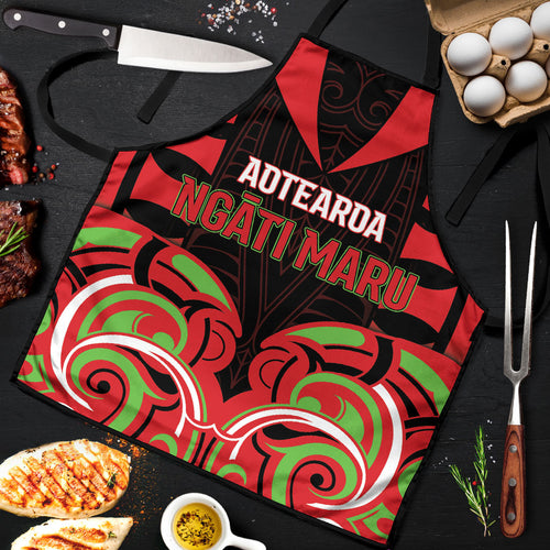 Aotearoa Ngati Maru Apron New Zealand Traditional Maori Pattern
