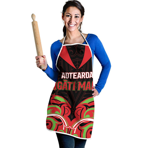 Aotearoa Ngati Maru Apron New Zealand Traditional Maori Pattern