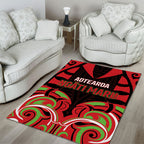 Aotearoa Ngati Maru Area Rug New Zealand Traditional Maori Pattern