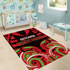 Aotearoa Ngati Maru Area Rug New Zealand Traditional Maori Pattern