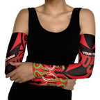 Custom Aotearoa Ngati Maru Arm Sleeves New Zealand Traditional Maori Pattern