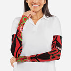 Custom Aotearoa Ngati Maru Arm Sleeves New Zealand Traditional Maori Pattern
