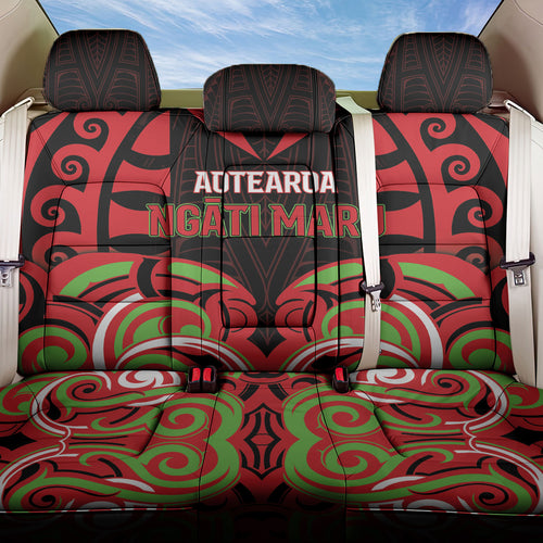 Aotearoa Ngati Maru Back Car Seat Cover New Zealand Traditional Maori Pattern
