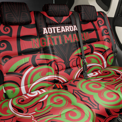 Aotearoa Ngati Maru Back Car Seat Cover New Zealand Traditional Maori Pattern