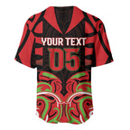 Custom Aotearoa Ngati Maru Baseball Jersey New Zealand Traditional Maori Pattern