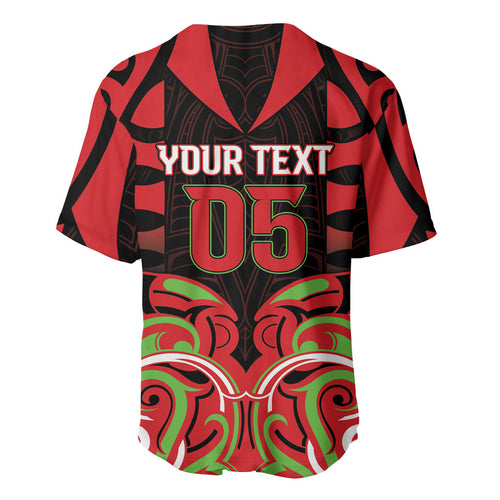 Custom Aotearoa Ngati Maru Baseball Jersey New Zealand Traditional Maori Pattern