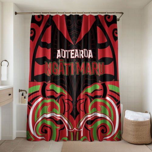 Aotearoa Ngati Maru Bathroom Set New Zealand Traditional Maori Pattern