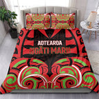 Aotearoa Ngati Maru Bedding Set New Zealand Traditional Maori Pattern