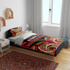 Aotearoa Ngati Maru Bedding Set New Zealand Traditional Maori Pattern