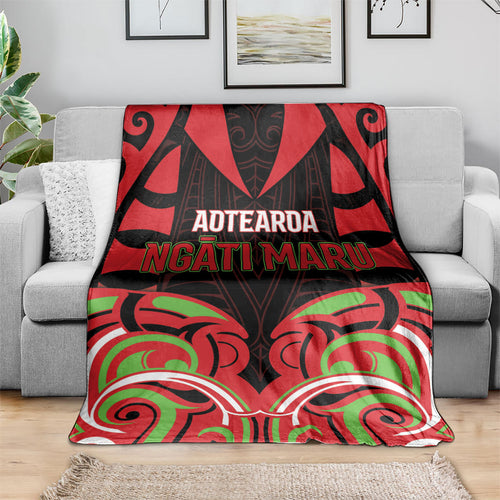 Aotearoa Ngati Maru Blanket New Zealand Traditional Maori Pattern