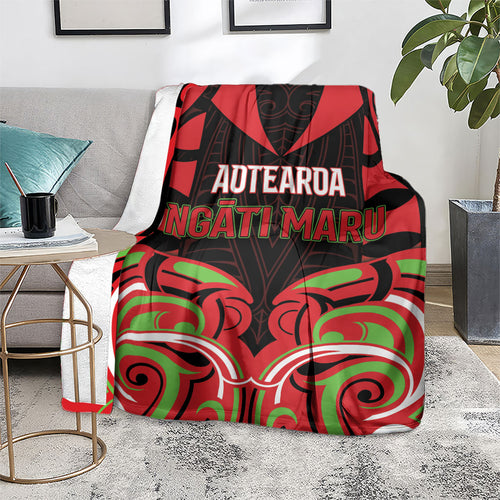 Aotearoa Ngati Maru Blanket New Zealand Traditional Maori Pattern