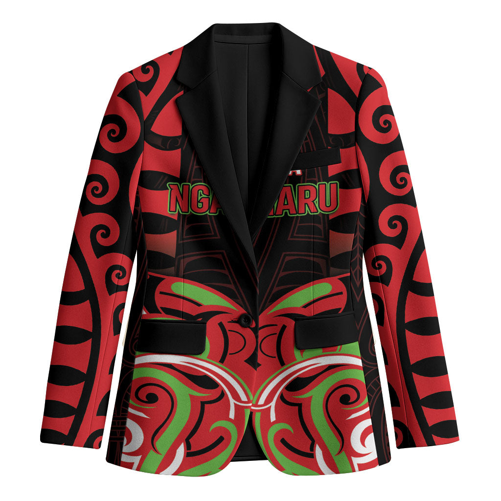 Custom Aotearoa Ngati Maru Blazer New Zealand Traditional Maori Pattern
