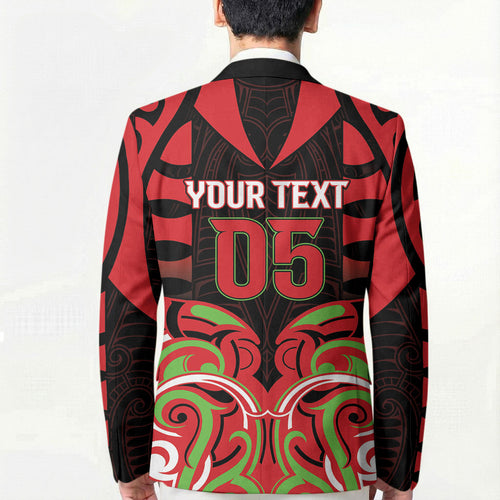 Custom Aotearoa Ngati Maru Blazer New Zealand Traditional Maori Pattern