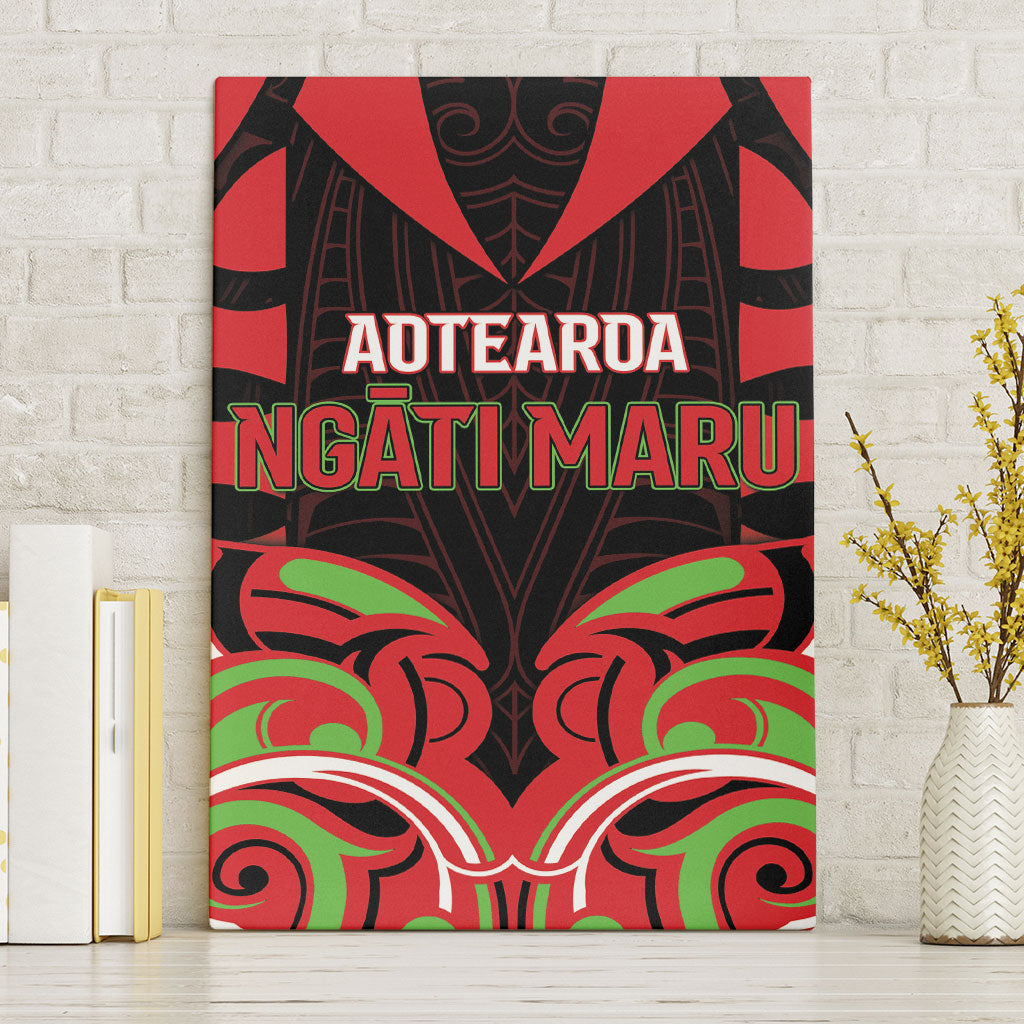 Aotearoa Ngati Maru Canvas Wall Art New Zealand Traditional Maori Pattern