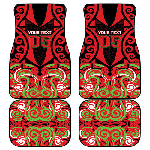 Custom Aotearoa Ngati Maru Car Mats New Zealand Traditional Maori Pattern