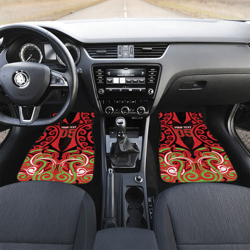Custom Aotearoa Ngati Maru Car Mats New Zealand Traditional Maori Pattern