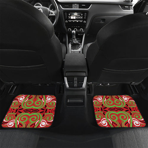 Custom Aotearoa Ngati Maru Car Mats New Zealand Traditional Maori Pattern